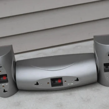 Yamaha Grey Speakers-(4) NS-AP1400S(1)-NS-AP3400C in kenya at Mtronics audio shop kenya
