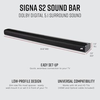 Polk Audio Signa S2 Sound Bar in kenya at mtronics audio shop
