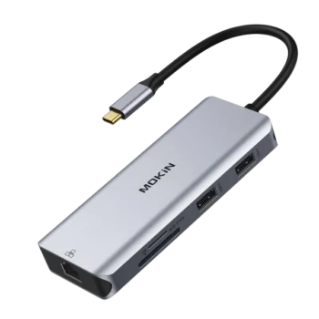 Mokin 9 in 1 100W USB-C Dual Monitor Docking Station in kenya at mtronics audio shop