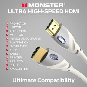 Monster HDMI Cable 4k Ultra HD with Ethernet - Corrosion-Resistant 24k Rose Gold Contacts in kenya at mtronics audio shop